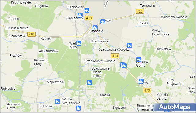 mapa Ogrodzim-Kolonia, Ogrodzim-Kolonia na mapie Targeo