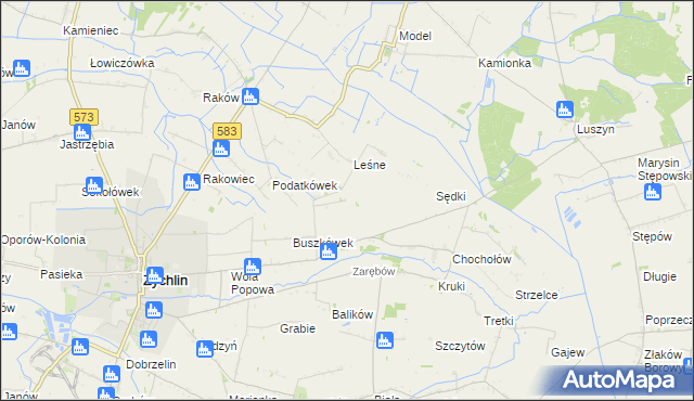 mapa Orątki Górne, Orątki Górne na mapie Targeo