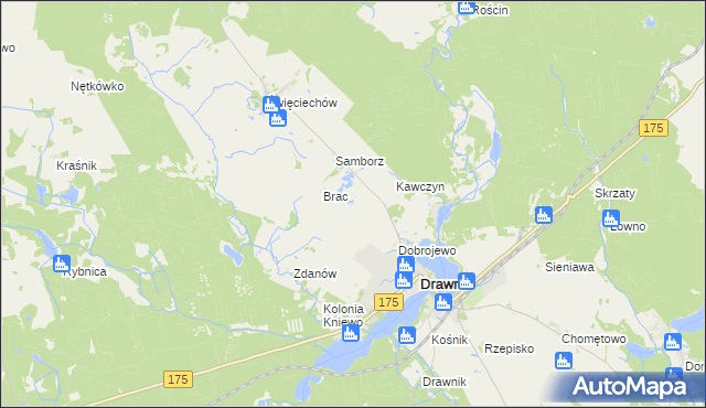 mapa Ostrożyce, Ostrożyce na mapie Targeo