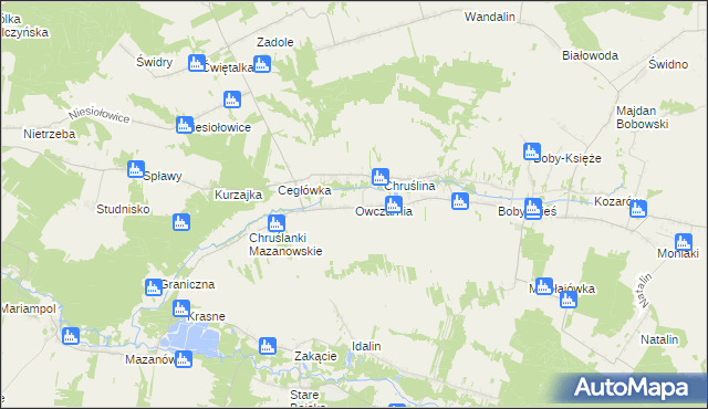 mapa Owczarnia gmina Józefów nad Wisłą, Owczarnia gmina Józefów nad Wisłą na mapie Targeo