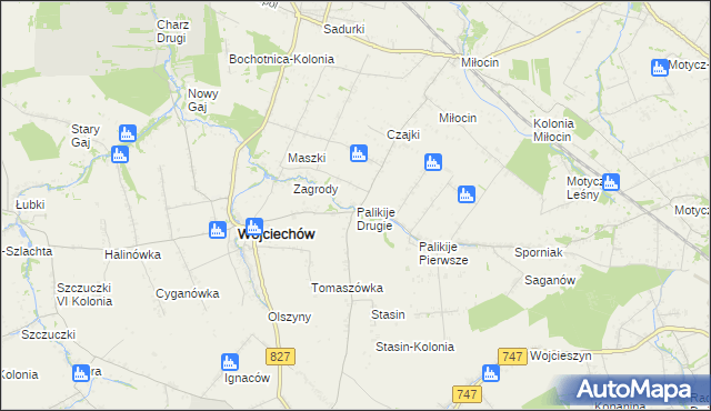 mapa Palikije Drugie, Palikije Drugie na mapie Targeo