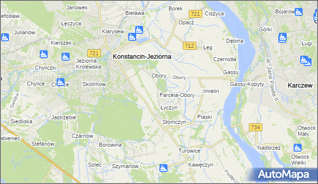 mapa Parcela-Obory, Parcela-Obory na mapie Targeo