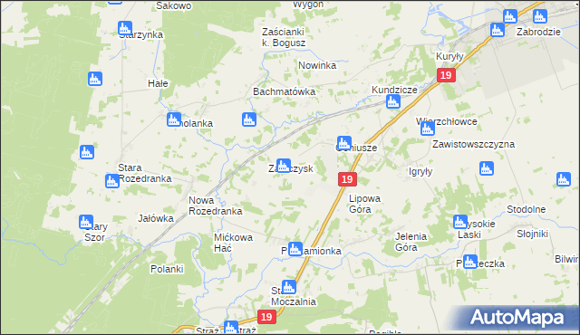 mapa Pawłowszczyzna, Pawłowszczyzna na mapie Targeo
