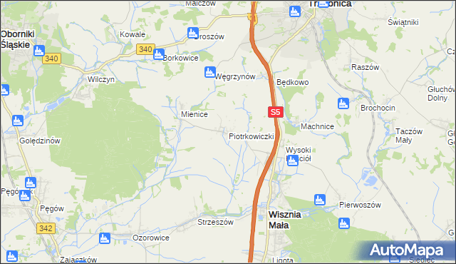 mapa Piotrkowiczki, Piotrkowiczki na mapie Targeo
