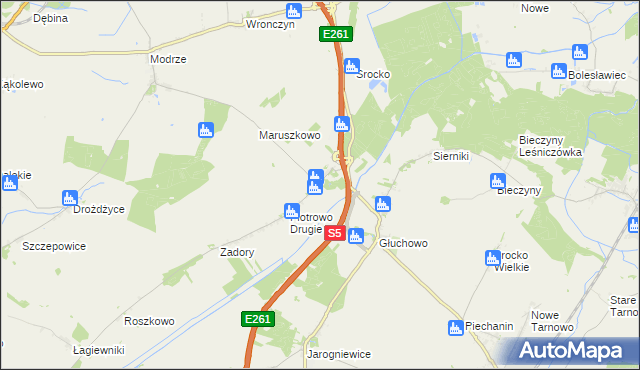 mapa Piotrowo Pierwsze, Piotrowo Pierwsze na mapie Targeo