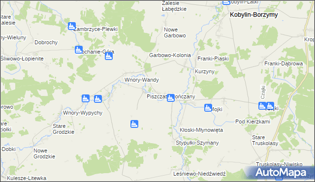 mapa Piszczaty-Piotrowięta, Piszczaty-Piotrowięta na mapie Targeo
