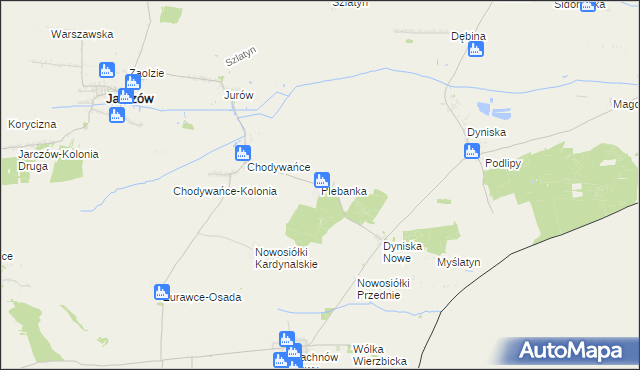 mapa Plebanka gmina Jarczów, Plebanka gmina Jarczów na mapie Targeo