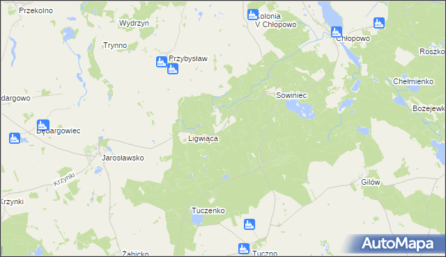 mapa Pluskocin gmina Krzęcin, Pluskocin gmina Krzęcin na mapie Targeo