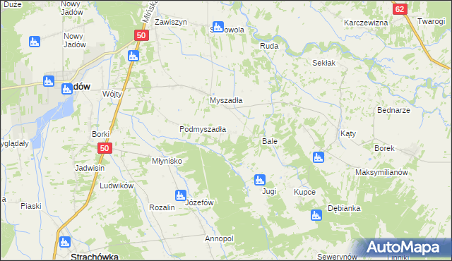 mapa Podbale, Podbale na mapie Targeo