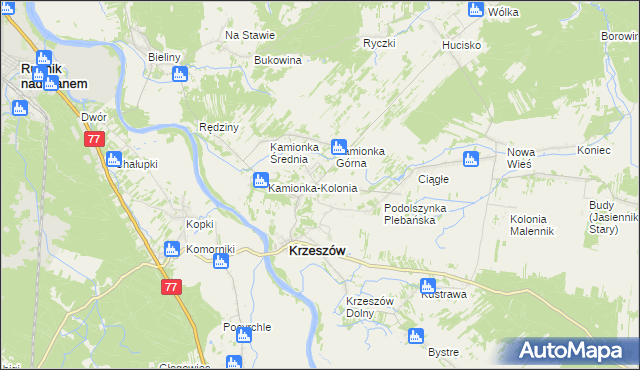 mapa Podolszynka Ordynacka, Podolszynka Ordynacka na mapie Targeo