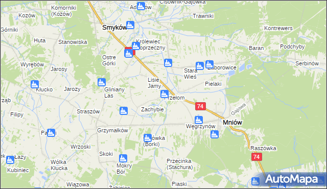 mapa Przełom, Przełom na mapie Targeo