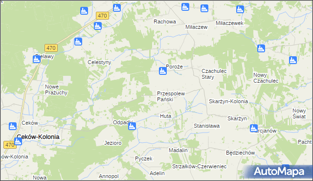 mapa Przespolew Pański, Przespolew Pański na mapie Targeo
