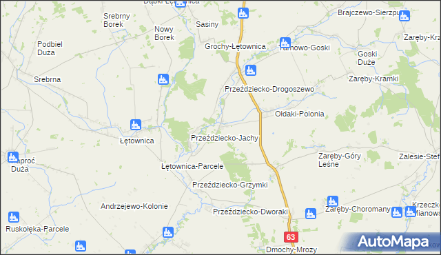 mapa Przeździecko-Lenarty, Przeździecko-Lenarty na mapie Targeo