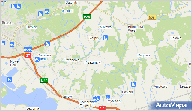 mapa Przezmark-Osiedle, Przezmark-Osiedle na mapie Targeo