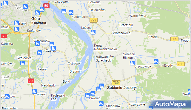 mapa Radwanków Szlachecki, Radwanków Szlachecki na mapie Targeo