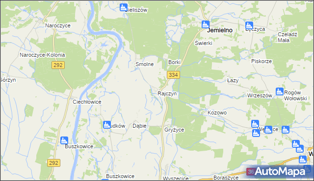mapa Rajczyn, Rajczyn na mapie Targeo