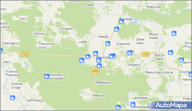 mapa Rossoszyca, Rossoszyca na mapie Targeo