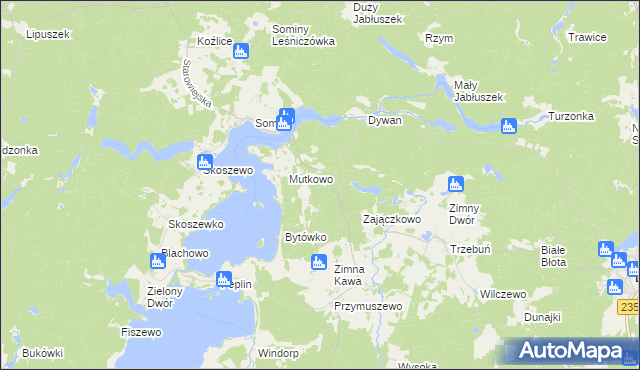 mapa Rozwalewo, Rozwalewo na mapie Targeo