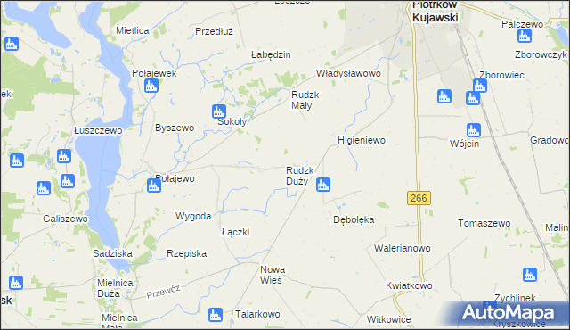 mapa Rudzk Duży, Rudzk Duży na mapie Targeo