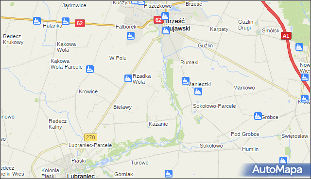 mapa Rzadka Wola-Parcele, Rzadka Wola-Parcele na mapie Targeo