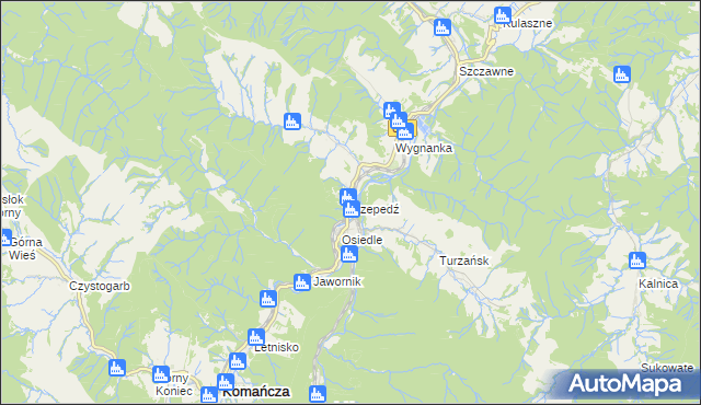 mapa Rzepedź, Rzepedź na mapie Targeo