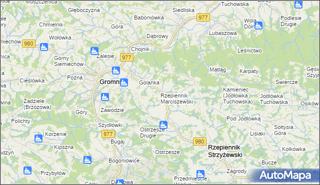 mapa Rzepiennik Marciszewski, Rzepiennik Marciszewski na mapie Targeo