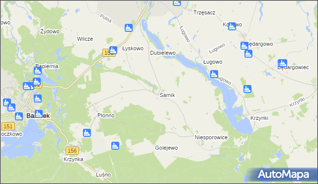 mapa Sarnik, Sarnik na mapie Targeo