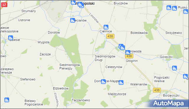 mapa Siedmiorogów Drugi, Siedmiorogów Drugi na mapie Targeo