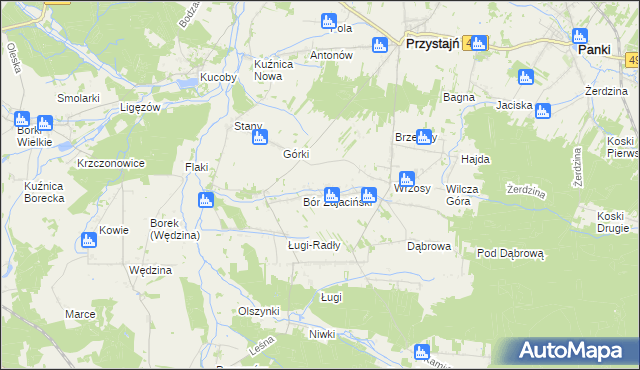 mapa Siekierowizna, Siekierowizna na mapie Targeo