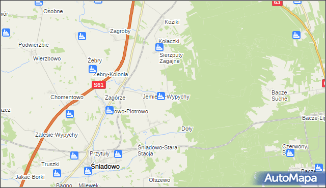 mapa Sierzputy-Marki, Sierzputy-Marki na mapie Targeo