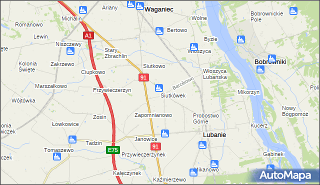 mapa Siutkówek, Siutkówek na mapie Targeo