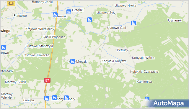 mapa Skierkowizna, Skierkowizna na mapie Targeo