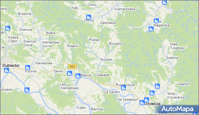 mapa Skopów, Skopów na mapie Targeo