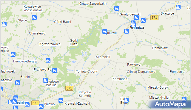 mapa Skoroszki, Skoroszki na mapie Targeo