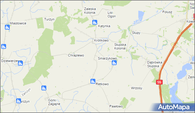 mapa Smarzykowo, Smarzykowo na mapie Targeo