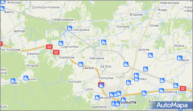 mapa Smogorzów gmina Przysucha, Smogorzów gmina Przysucha na mapie Targeo