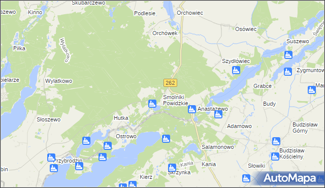 mapa Smolniki Powidzkie, Smolniki Powidzkie na mapie Targeo