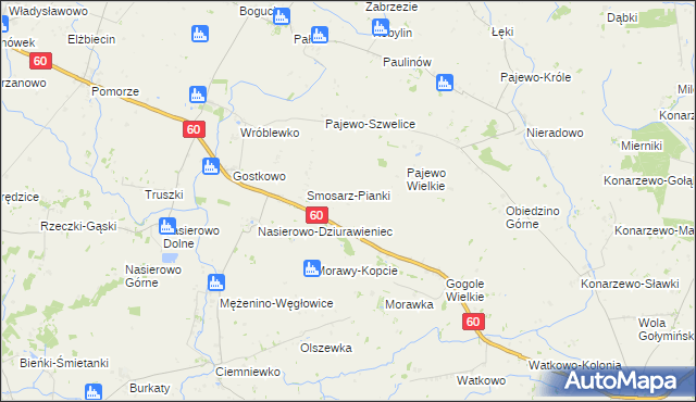 mapa Smosarz-Dobki, Smosarz-Dobki na mapie Targeo