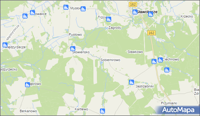 mapa Sobiemirowo, Sobiemirowo na mapie Targeo