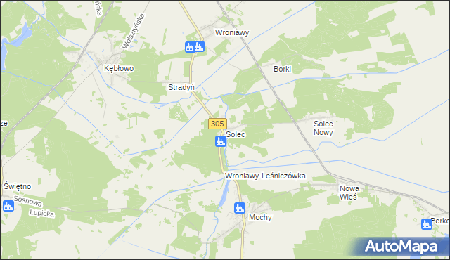 mapa Solec gmina Przemęt, Solec gmina Przemęt na mapie Targeo