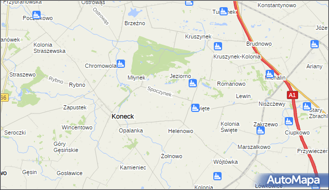 mapa Spoczynek, Spoczynek na mapie Targeo