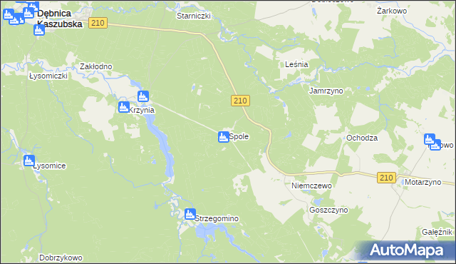 mapa Spole, Spole na mapie Targeo