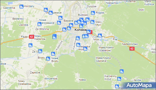 mapa Stadnicka Wola, Stadnicka Wola na mapie Targeo