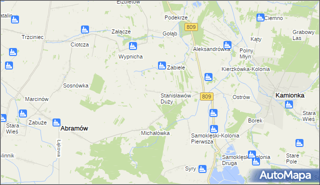 mapa Stanisławów Duży, Stanisławów Duży na mapie Targeo