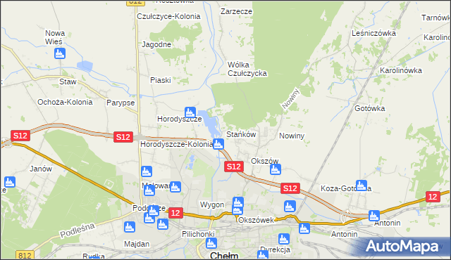 mapa Stańków, Stańków na mapie Targeo