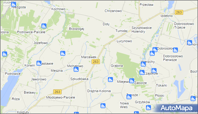 mapa Stara Olszyna, Stara Olszyna na mapie Targeo