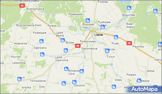 mapa Staromieście, Staromieście na mapie Targeo