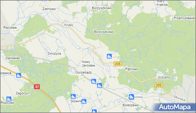 mapa Stary Jarosław, Stary Jarosław na mapie Targeo