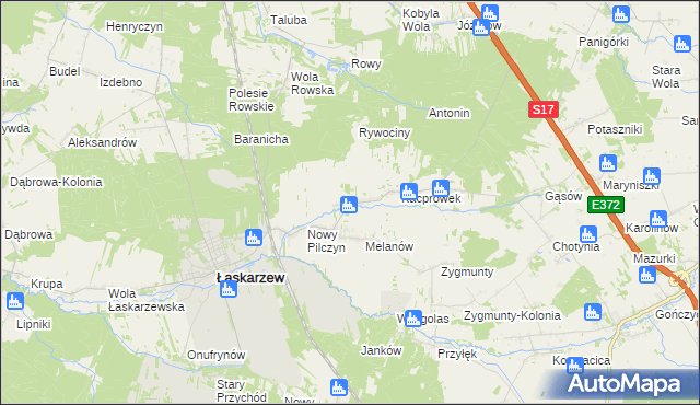 mapa Stary Pilczyn, Stary Pilczyn na mapie Targeo
