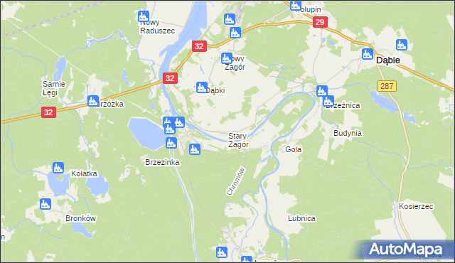 mapa Stary Zagór, Stary Zagór na mapie Targeo